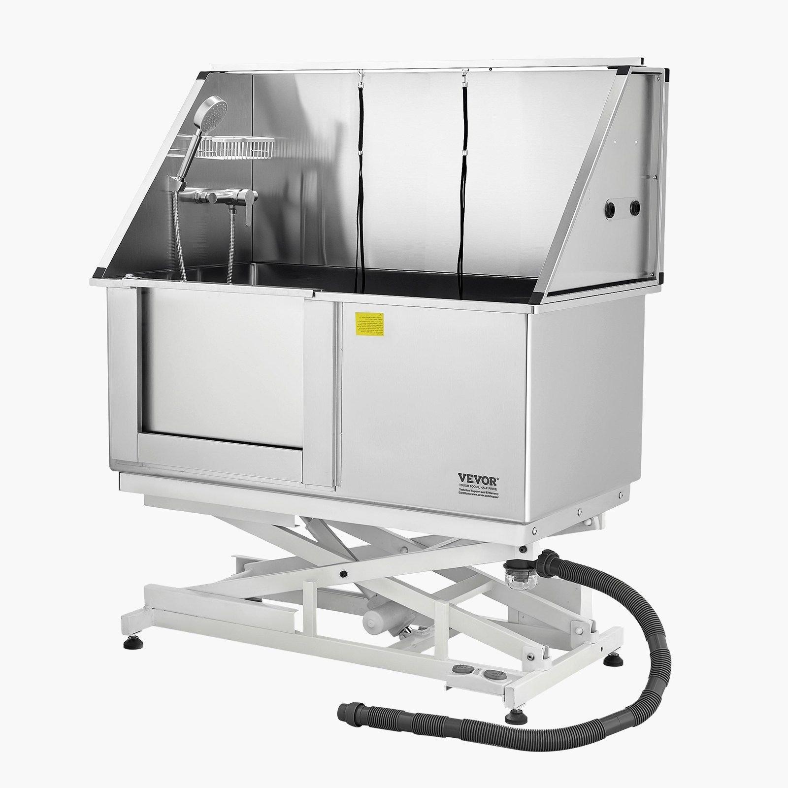 50inch Electric Dog Grooming Bath Tub Stainless Steel w Water Filter Left 50inch Electric Dog Grooming Bath Tub Stainless Steel w Water Filter Left